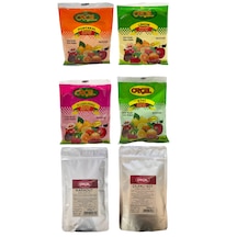 Orçel Çilekli Süt + Kivi + Karadut + Portakal + Limon + Kuşburnu Aromalı İçecek Tozu 6'lı