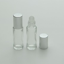 Boş Parfüm Şişesi 4-5 Ml 10 Adet Roll-on Gri Kapaklı Boş Şişe