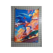 Owl Bag Sonic Kaykay Super Kahraman Desenli Tasarım Duvar Halisi