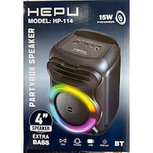Hepu Hp-114 4'' 10cm Bluetooth Şarjlı Müzik Kutusu