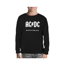Ac Dc - Back In Black 2 Siyah Çocuk Sweatshirt Siyah