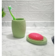 Sıa 2 Li Banyo Seti.Yeşil Petek Model.Poliresin Yeşil