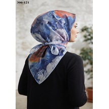 Sharell Desenli Soft Pamuk Eşarp 306-121 Çok Renkli