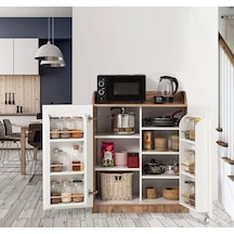 2 Kapaklı Kiler Dolabı 165 Derece Açılır Mutfak Dolabı Atlantik