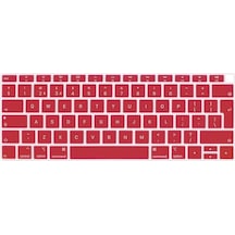 GubisiStore Ab Şarap Kırmızısı-2021 Pro 14 A2442-ingilizce Ab Klavye Kapağı Macbook Uyumlu Air 13 M1 Macbook Uyumlu Pro 13 İngıltere Kla