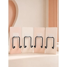 Pratik 4'lü Yapışkanlı Askı Seti Mutfak Banyo İçin Çok Renkli