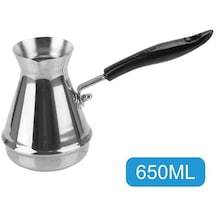 Hhyt-650ml Türk Cezve Paslanmaz Çelik Tereyağı Eritme Potası Kahve Eşyaları Mutfak Gereçleri Avrupa Uzun Saplı Moka Pot.