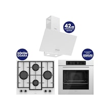 Chef Edition Turbolu Beyaz 3'lü  QBL62CB-LN386-D087SA Ankastre Set