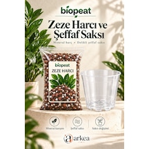 Zeze Harcı 7 Litre + 1 Adet 0,75 L Şeffaf Delikli Saksı Seti