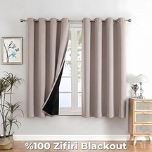 100% Zifiri Blackout Kuşgözü Dikim Tek Kanat Pudra