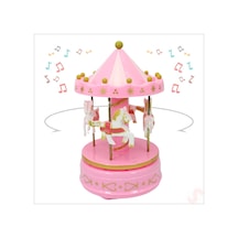 Atlı Karınca Müzik Kutusu, 17cm X 10cm - Pembe