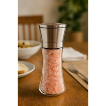 Cam Metal Kapaklı Baharat Öğütücü 250 Ml Şeffaf