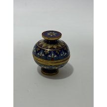 Antika Cloisonne Minyatür Kavanoz 5x4,5cm 126