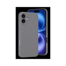 Apple iPhone Uyumlu  16 Plus Kılıf First Silikon - Gri