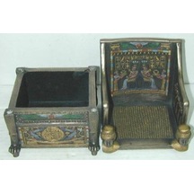 Wise Mısır Tarihi-HEDİYE KUTUSU MISIR KOLTUK-17*11*10 CM Çok renkli