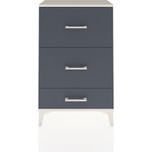 Arges Komodin 3 Çekmeceli 60x30x96 Aytaşı-antrasit Aytaşı