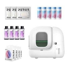 Petkit Pura Max 2 Akıllı Kedi Tuvaleti Beyaz + Yan Ürünleri