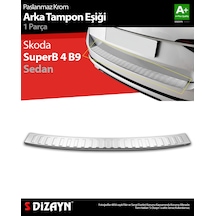 S-dizayn Skoda Superb B8 Makyajlı Sd Krom Arka Tampon Eşiği 2019-2023