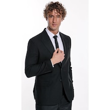 Wessi Desensiz Slim Fit Spor Siyah Erkek Ceket 001