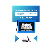 Yuki Yk-48 Tron Batarya Standart Kapasite Lifepo4 72v 18ah Elektrikli Motosiklet Bataryası