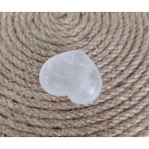 Kristal Kuvars Kalp Doğal Taş 3 Cm