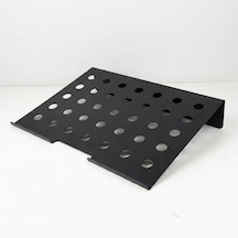 Lexroo Metal Laptop Standı, Siyah Dizüstü Bilgisayar Yükseltici Stand