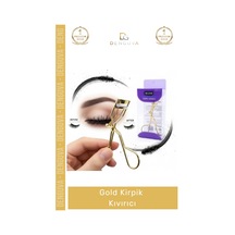 Kirpikkıvırıcı Ergonomik Tutuş Etkili Bakışlar Yaratan Dayanıklı Metal Şık Tasarım Gold Kirpik Kıvı