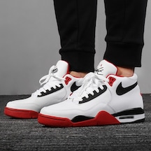 Nike Flight Legacy Erkek Basketbol Ayakkabısı Bq4212-100 Beyaz - Kırmızı - Siyah