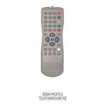 Saba-Profilo Uyumlu-Telefunken Beyaz Tv Kumandası