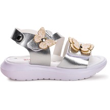 Kiko Kids Ortopedik Kız Çocuk Sandalet Şb 1010 Gümüş