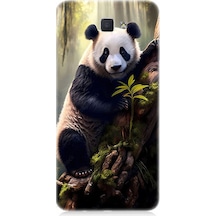 Samsung Galaxy J5 Prime Uyumlu Silikon Kılıf Panda Ve Ağaç