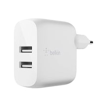 Boost Charge Usb-a Şarj Cihazı, İki Bağlantılı, 24 W İphone 15/15 Plus, 15 Pro, 15 Pro Max Ve Eski Modeller, S20, S20 Ultra Ve Pixel 4 İçin
