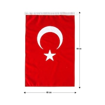 Lona Sanat Türk Bayrağı 40x60 Alpaka Kumaş Diğer