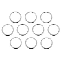 10'lu Paslanmaz Krom Halka. Krom Halka 4mm Çap:30mm