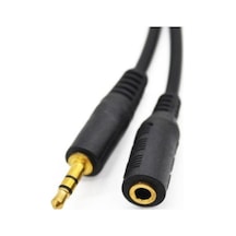 3.5 Mm Stereo Dişi Erkek Kulaklık Ses Uzatma Kablosu 5M