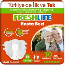 Freshlife Medium Beden Orta Boy Yetişkin Hasta Bezi 30 Adet M