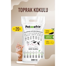 20 Kg Toprak Kokulu Yeni Nesil Organik Kahverengi Kedi Kumu