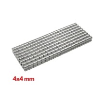N35 4x4mm Neodyum Mıknatıs 50 Adet, Yuvarlak, Nikel Kaplamalı Kaliteli Ve Dayanıklı Ürün