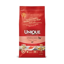 Unique Sterilised Kısırlaştırılmış Kedi Maması Somonlu 1,5 Kg