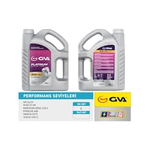 Gva Motor Yağı 5w40 4 Lt Platınum Tam Sentetik Apı Sl/cf Gva 9920182