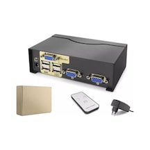 Hadron Hdx1380 2 Port Vga Kvm Switch Uzaktan Kumandalı