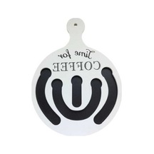 Trendooze Ahşap Kahve Pod Tutucu Seri Raf, Beyaz, Bar/kafe Dekoru Beyaz