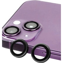Mey İthalat iPhone Uyumlu 14 Raze Metal Kamera Lens - Siyah
