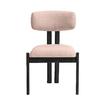 Espoo İskandinav Ahşap Bohem Sandalye Siyah - Krem