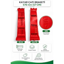 Dorse/treyler Çatı Katlama Plakası Kayar Çatı Braketi 570 Mm Kırmızı
