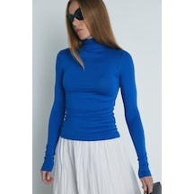 Suud Collection Mavi Boğazlı Body