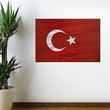 Dalgalanma Efektli Manyetik Duvar Stickerı Türk Bayrağı 71 X 47cm Timya/go1395 227094 Çok Renkli