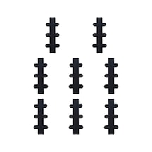 Suntek 8 Adet Çapraz Kas Bandı Elastik Sarma Atletik Bant Siyah