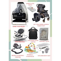 Turhanbebe Bebeğinizin Tüm İhtiyaçları Lüx Bebek Çeyiz Seti Plus Aktif Babynest - Siyah