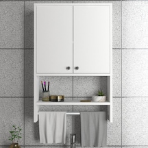 Dekorister Vira Banyo Dolabı Beyaz Çok Renkli